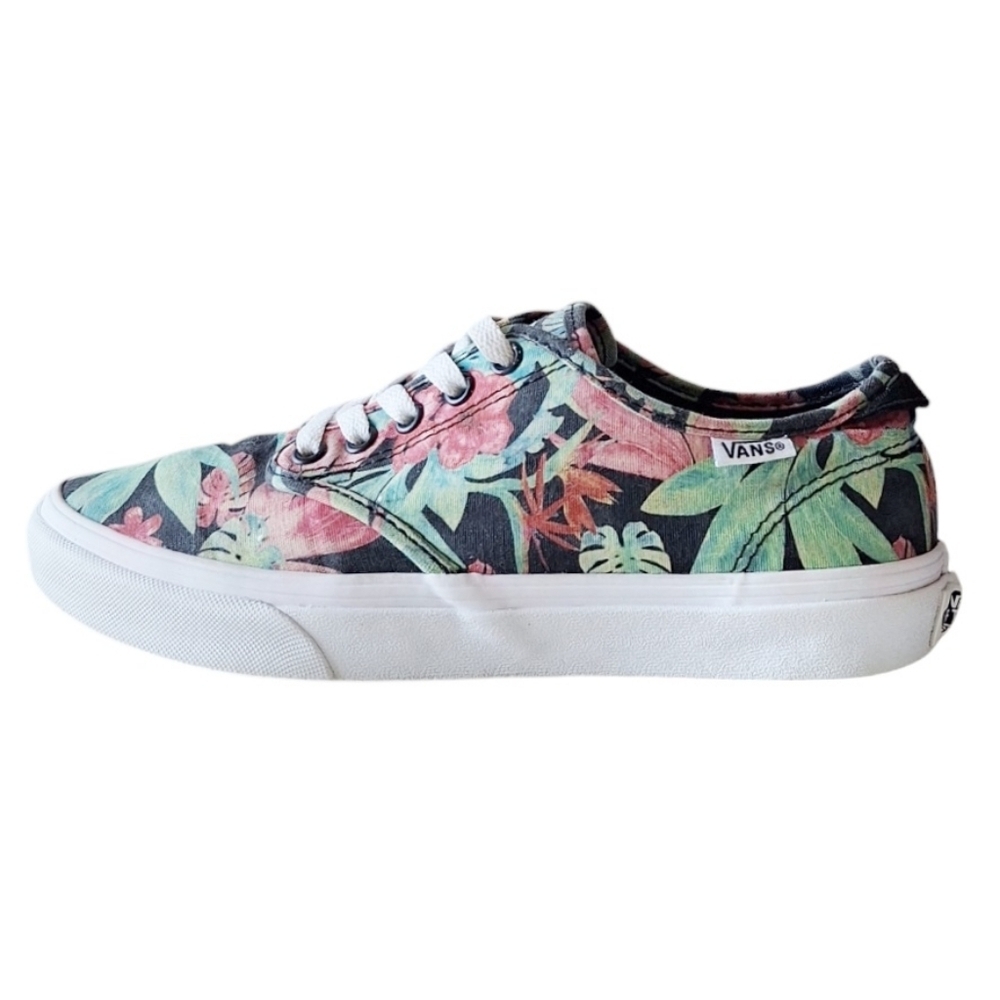 Vans Camden Tropical Palm Floral Sneakers Casual Skater Streetwear Y2K 90s - Picture 2 of 8